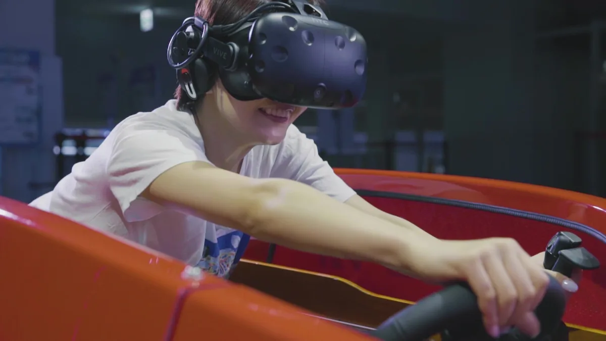 ボートレースVR 体験の様子